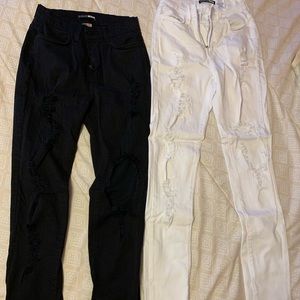 Distressed fashion nova jeans